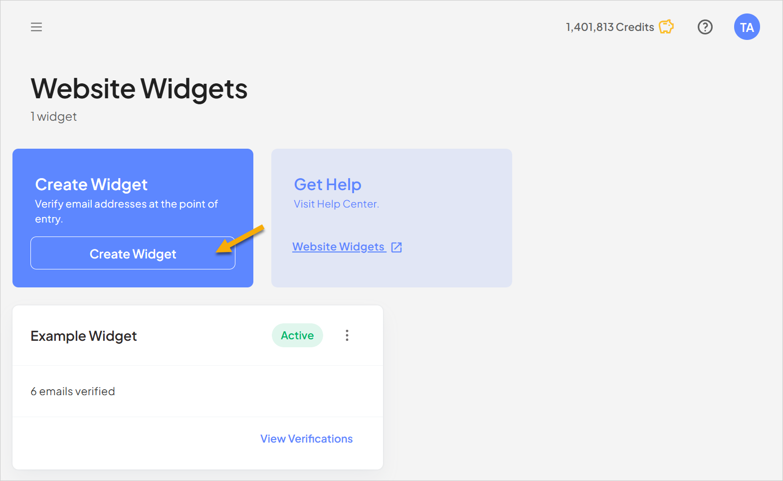 Creating a Widget