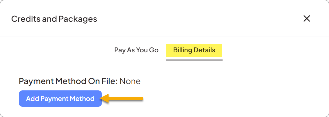 Click the Billing Details tab