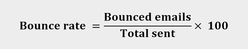 Bounce rate formula