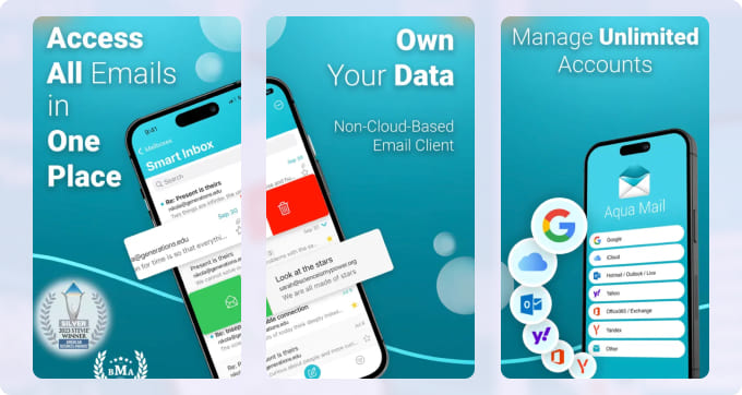 Aqua Mail customizable email client for multiple providers