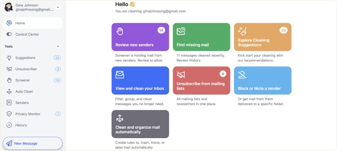 Clean Email inbox management app for multiple platforms