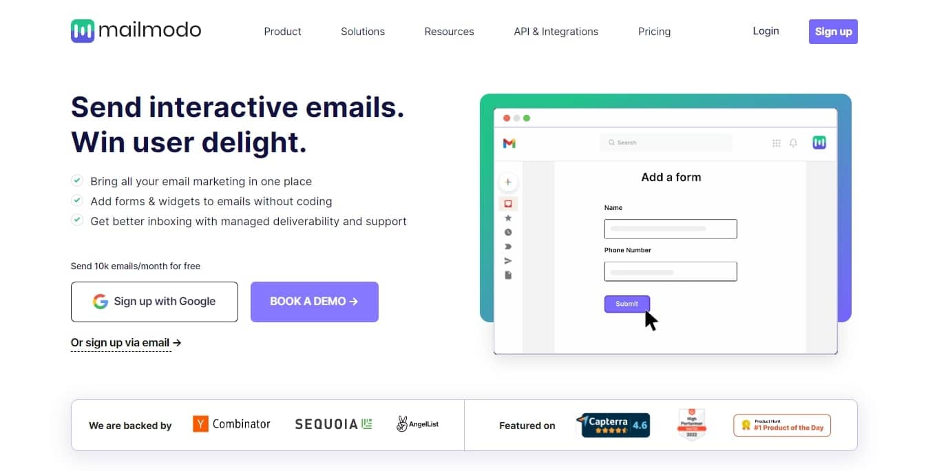 Mailmodo best mass email solution