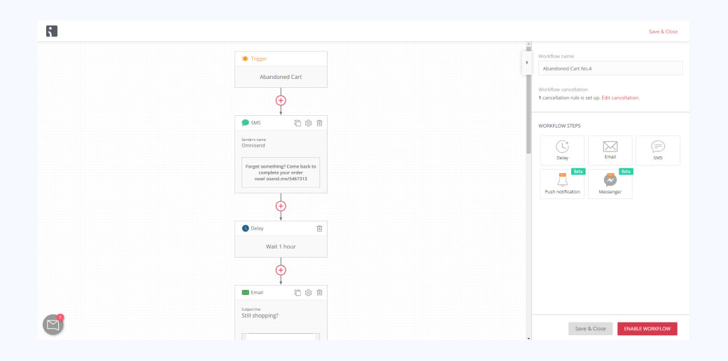 Omnisend bulk mailing service