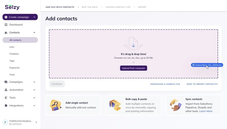 Selzy is an email marketing automation platform