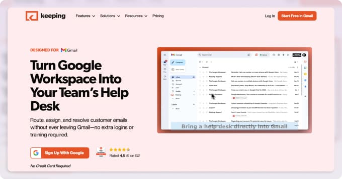 Keeping customer support software for Gmail help desk